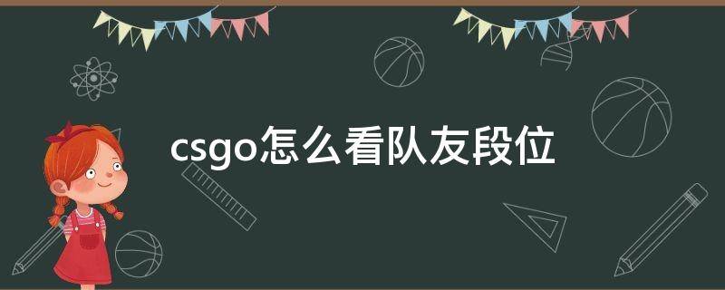 csgo怎么看队友段位（csgo可以看到队友段位吗）