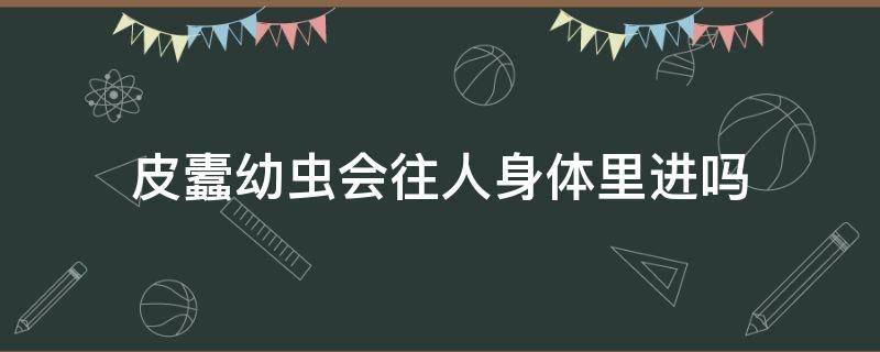 皮蠹幼虫会往人身体里进吗（皮蠹的幼虫对人体有伤害吗）