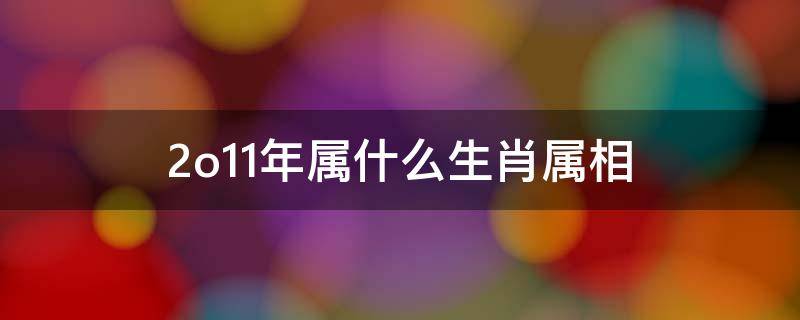 2o11年属什么生肖属相（2012年属什么生肖）