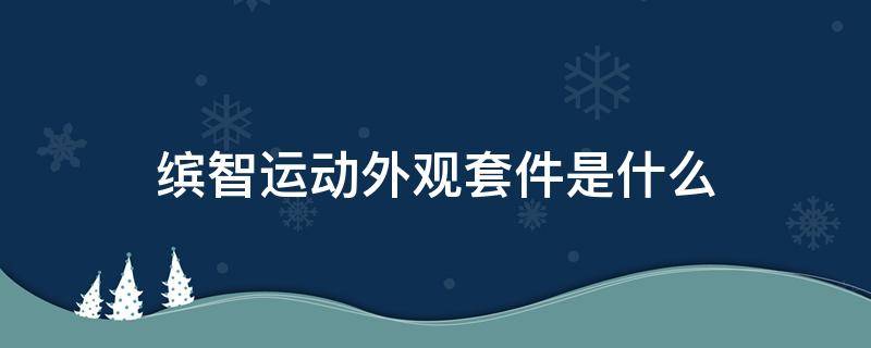 缤智运动外观套件是什么（缤智运动外观套件是什么东西）