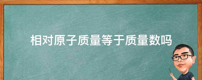 相对原子质量等于质量数吗 质量数是原子的相对质量吗