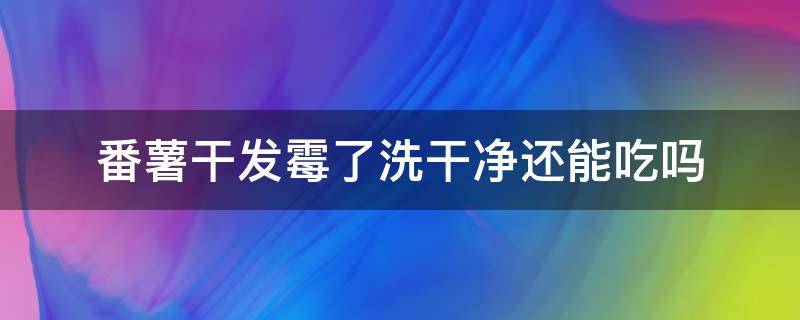 番薯干发霉了洗干净还能吃吗（红薯干发霉了洗了又晒了还能吃吗）