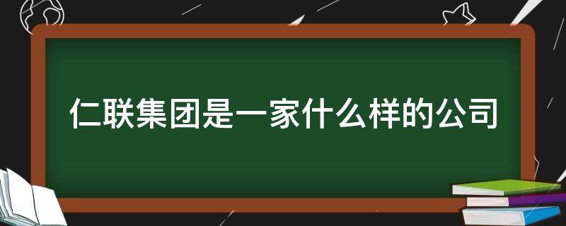 仁联集团是一家什么样的公司 仁联集团怎么样