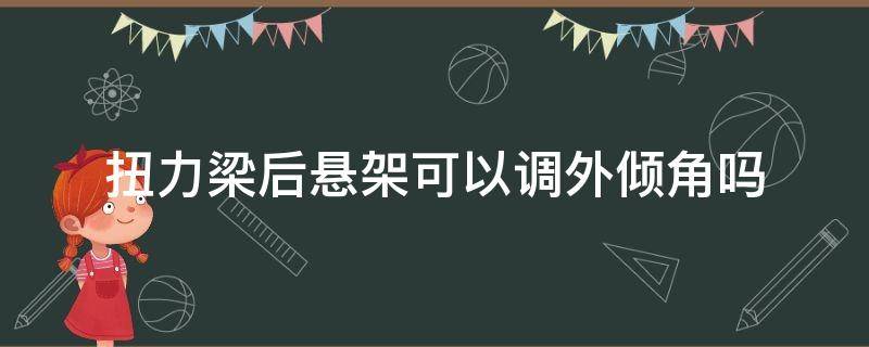 扭力梁后悬架可以调外倾角吗 扭力梁式后悬架能调倾角吗