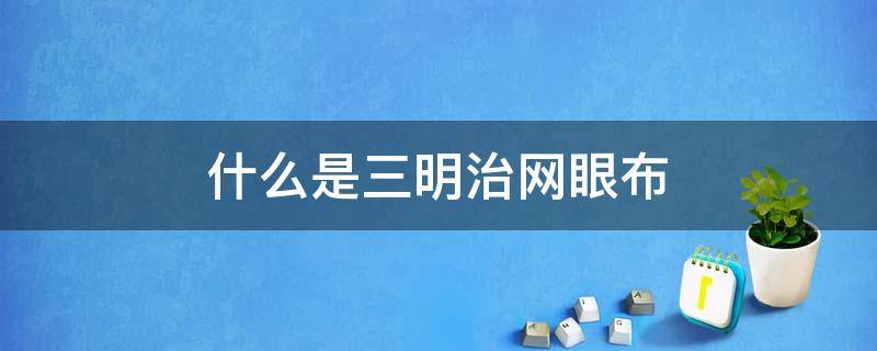 什么是三明治网眼布（三明治网状布料）