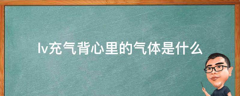 lv充气背心里的气体是什么 lv的充气衣服