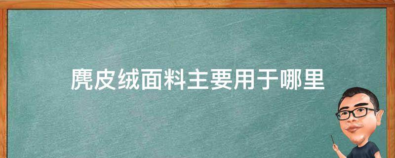 麂皮绒面料主要用于哪里（衣服麂皮绒是什么材质）