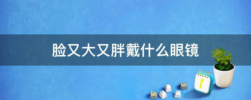 脸又大又胖戴什么眼镜（脸大脸胖戴什么样的眼镜）