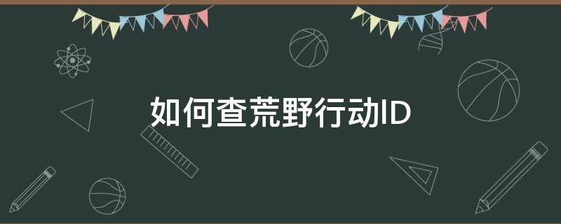 如何查荒野行动lD 荒野行动怎么过检测