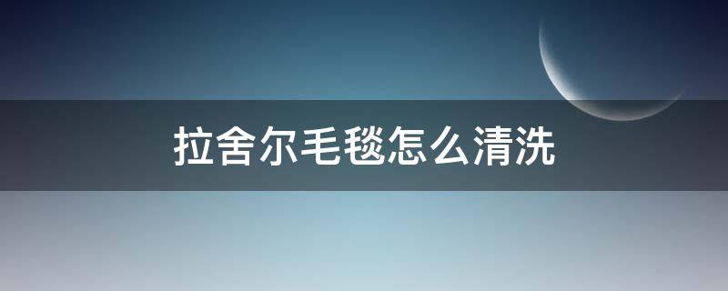 拉舍尔毛毯怎么清洗（拉舍尔毛毯如何清洗）