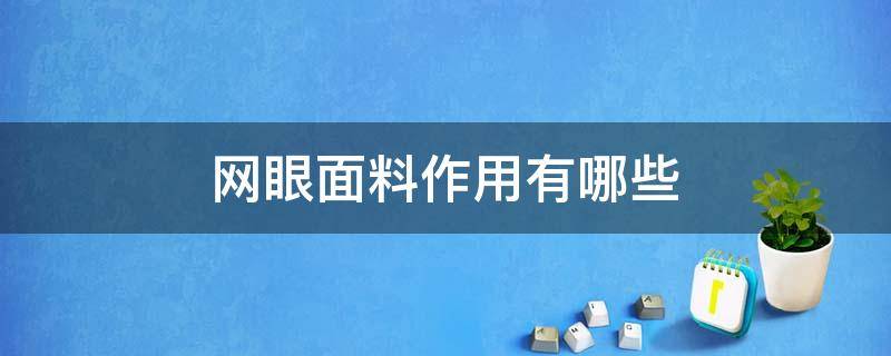 网眼面料作用有哪些 网眼布用途