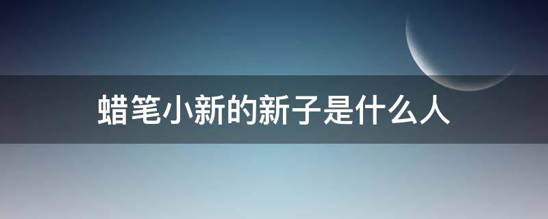 蜡笔小新的新子是什么人 蜡笔小新新子到底是谁