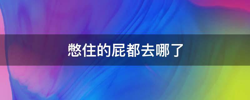 憋住的屁都去哪了 憋进去的屁最终会去哪