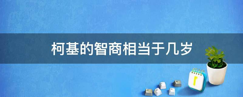 柯基的智商相当于几岁 柯基的智商相当于人的几岁