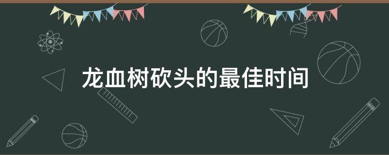 龙血树砍头的最佳时间（龙血树几月砍最好）