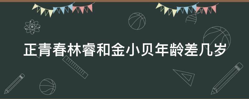 正青春林睿和金小贝年龄差几岁（正青春林睿和金小贝在一起了吗）