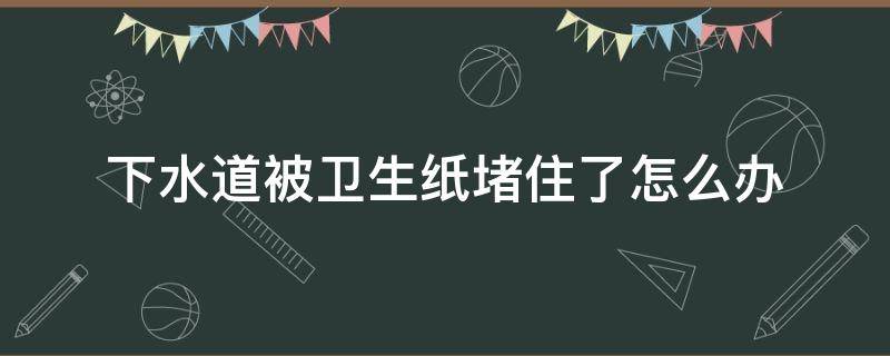 下水道被卫生纸堵住了怎么办（下水道被卫生纸堵住了怎么办 知乎）