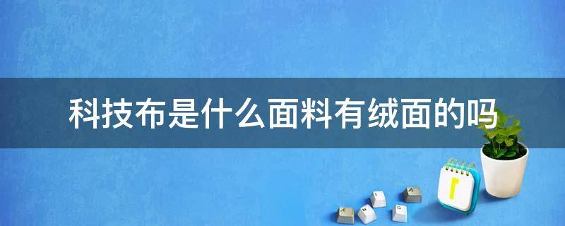 科技布是什么面料有绒面的吗（科技布是什么材质和科技绒）