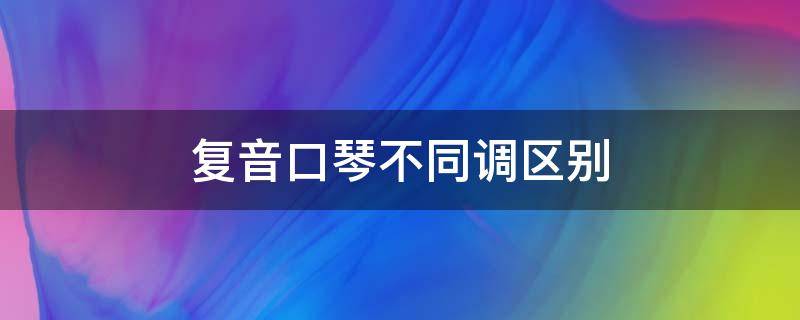 复音口琴不同调区别（复音口琴都是分什么音调的）