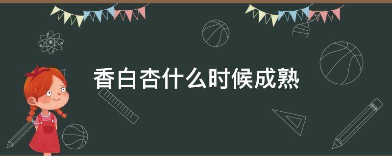 香白杏什么时候成熟 北京白杏几月份成熟