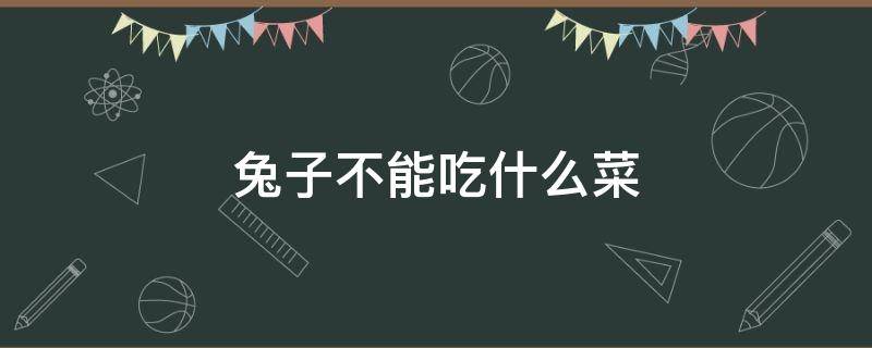 兔子不能吃什么菜 兔子不能吃什么菜注意不要大量喂养