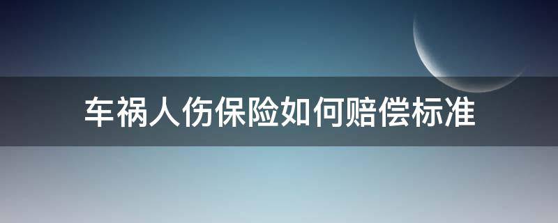 车祸人伤保险如何赔偿标准（车险事故人伤赔付标准）