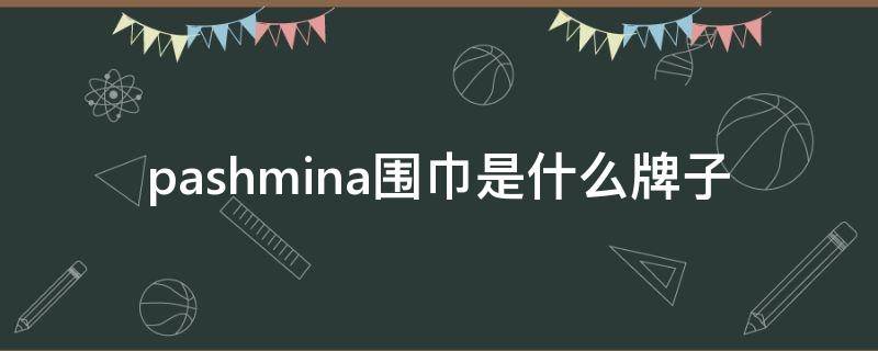 pashmina围巾是什么牌子 pashmina围巾价格