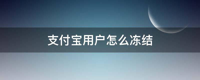 支付宝用户怎么冻结 怎么可以冻结支付宝账户