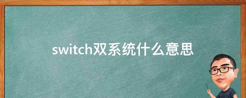 switch双系统什么意思（任天堂switch双系统什么意思）