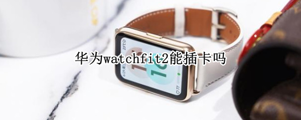 华为watchfit2能插卡吗（华为watch2可以插卡么）