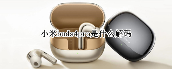 小米buds4pro是什么解码（小米buds pro）