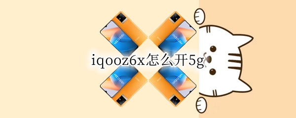 iqooz6x怎么开5g iqooz 5x