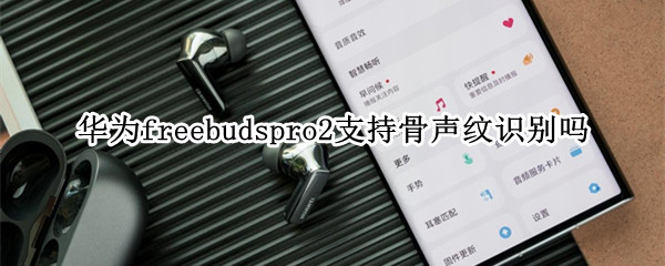 华为freebudspro2支持骨声纹识别吗 华为freebuds2骨声纹怎么用