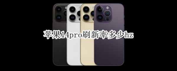 苹果14pro刷新率多少hz（苹果13pro刷新率是多少）