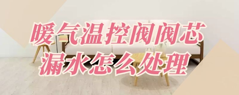 暖气温控阀阀芯漏水怎么处理 暖气阀阀芯漏水怎么办