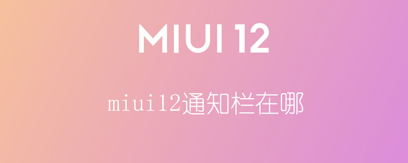 miui12通知栏在哪（miui12的通知栏信息怎么查看）