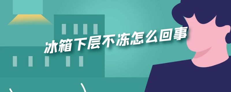 冰箱下层不冻怎么回事（冰箱下层不上冻）