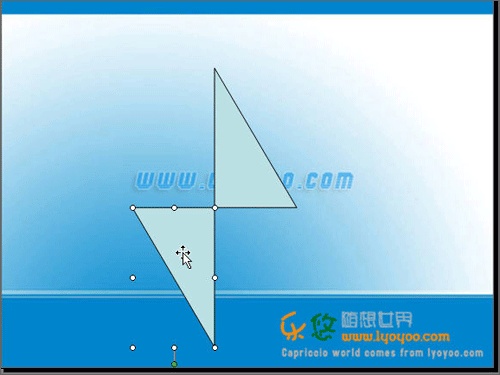 PowerPoint中图形定点旋转效果如何操作