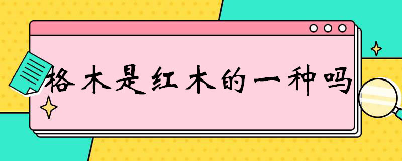 格木是红木的一种吗 格木是不是红木的一种