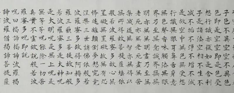 心经多少字（菠萝蜜多心经多少字）