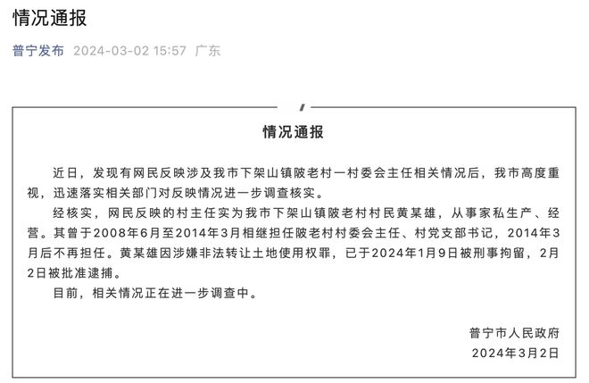 网曝“一村干部坐拥60亩地用40亩盖别墅高楼”，官方通报